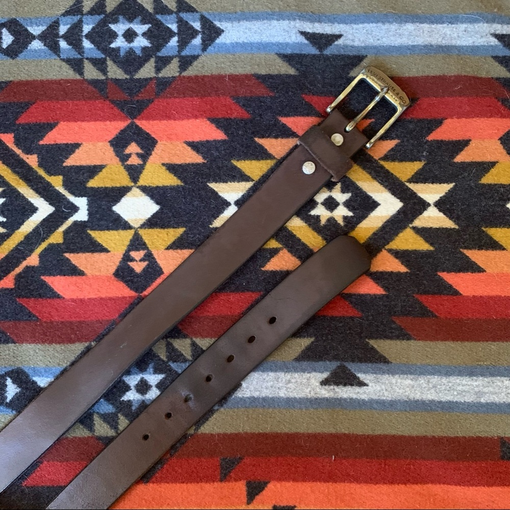 Vintage Levi’s Chocolate leather belt